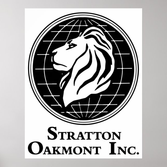 Póster Logo De Stratton Oakmont Inc De La Obra De Wolf De (Frente)