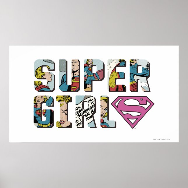 Póster Logo de Supergirl Comic (Frente)