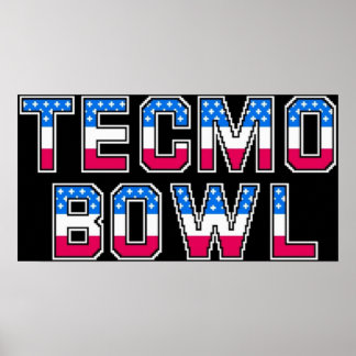 Póster Logo de Tecmo Bowl