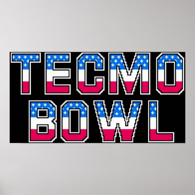 Póster Logo de Tecmo Bowl (Frente)