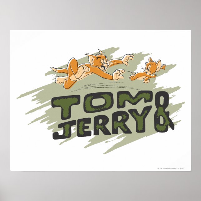 Póster Logo de Tom y Jerry Chase (Frente)