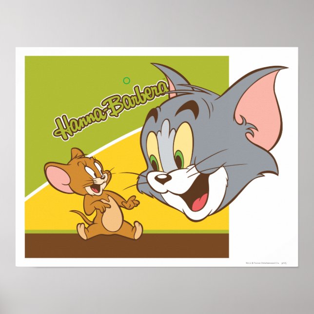 Póster Logo de Tom y Jerry Hanna Barbera (Frente)