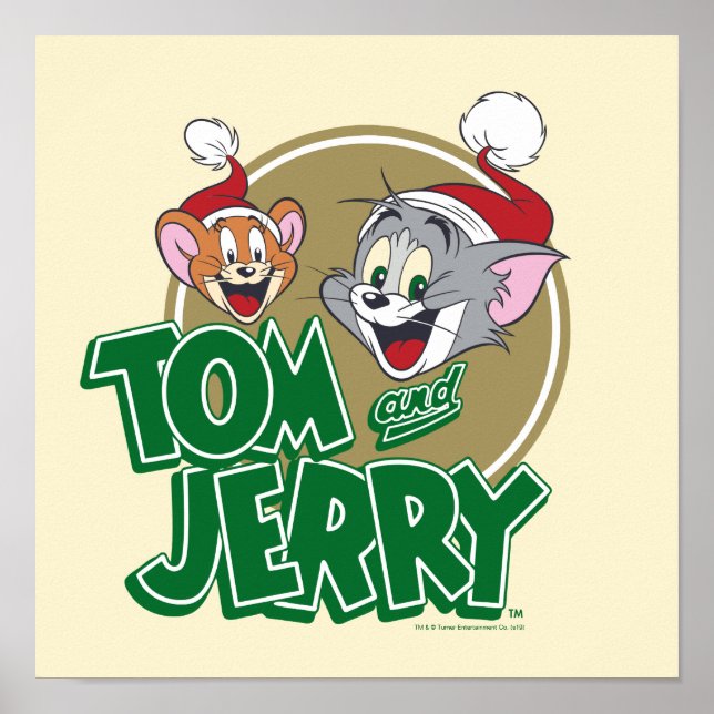 Póster Logo de Tom y Jerry Holiday (Frente)