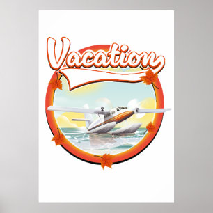 Póster Logo de vacaciones