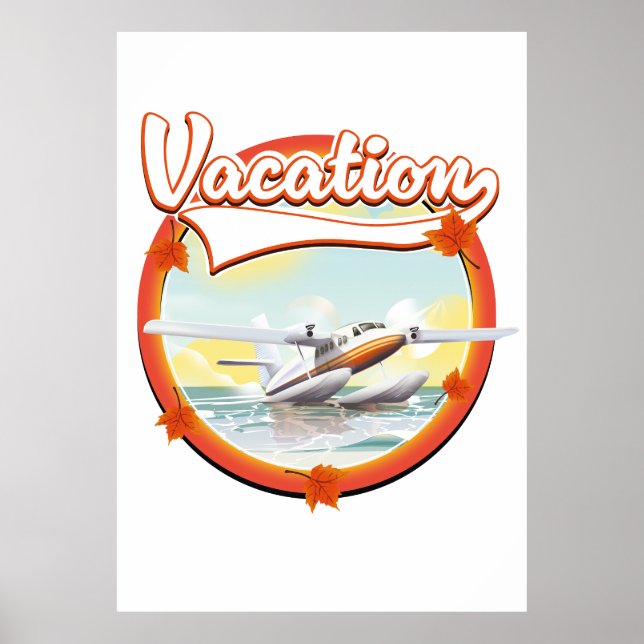 Póster Logo de vacaciones (Frente)