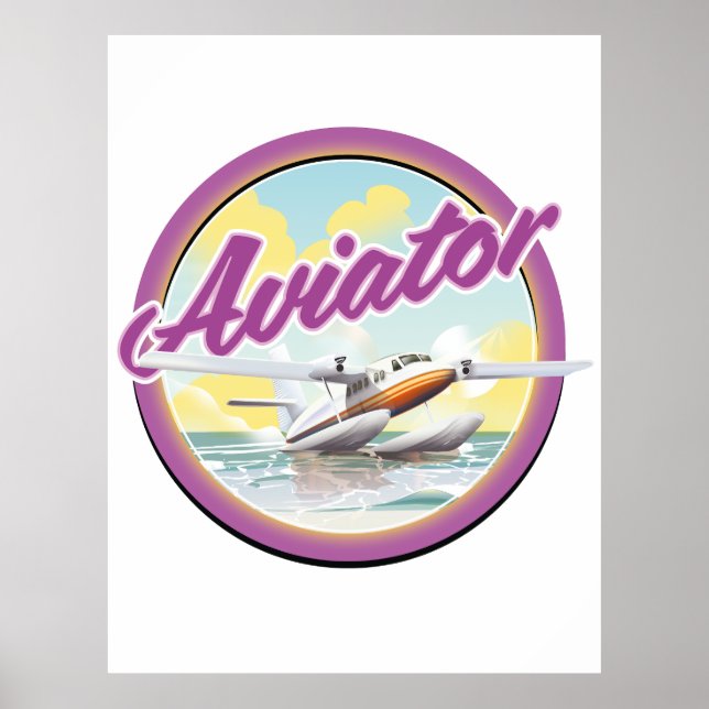 Póster Logo del Aviador de Aviación Marítimo (Frente)