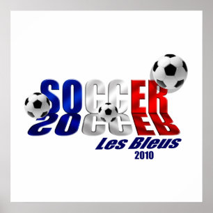 Póster Logo del fútbol La bandera de los regalos de Franc