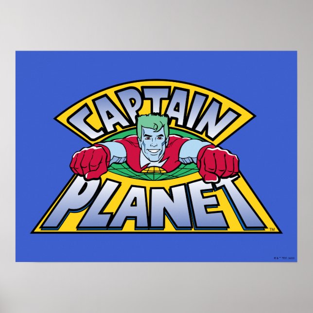 Póster Logo del planeta capitán (Frente)