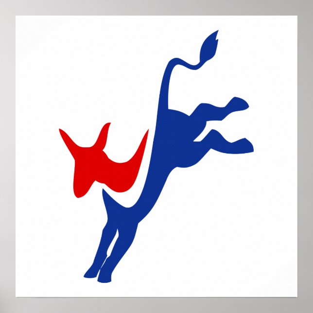Póster Logo demócrata (Frente)
