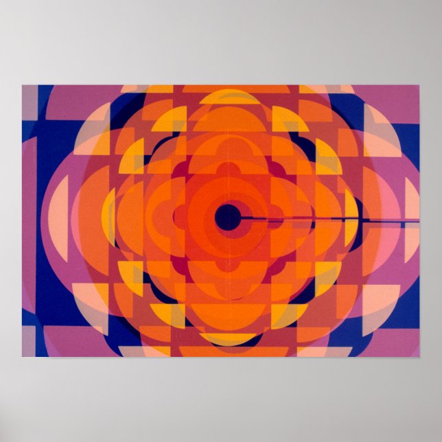 Póster Logo estilizado de los años 1970 de la CBC (Frente)