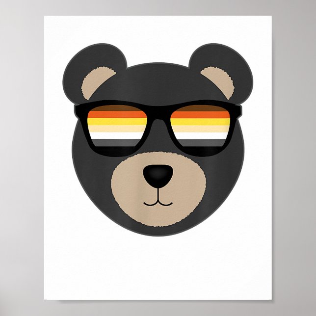 Póster Logo Gay Bear Gafas de sol (Frente)