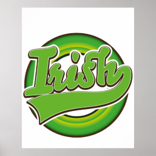 Póster Logo irlandés.