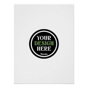Póster Logo personalizado de empresa para empleados agrad