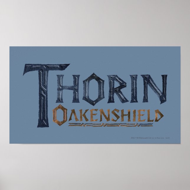 Póster Logo THORIN OAKENSHIELD™ Azul (Frente)