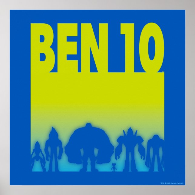 Póster Logotipo Ben 10 Alien Line-up (Frente)