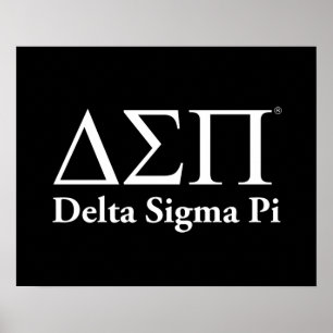 Póster Logotipo Clásico de Delta Sigma Pi