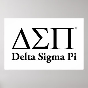 Póster Logotipo Clásico de Delta Sigma Pi