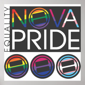 Póster Logotipo combinado del Orgullo NOVA