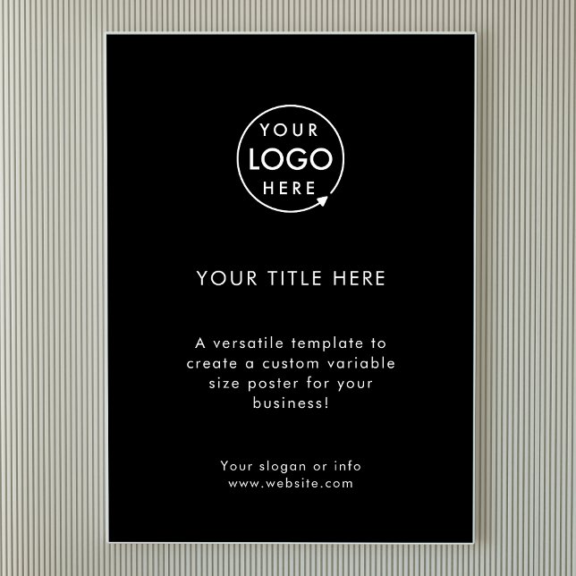 Póster Logotipo comercial | Moderno y simple promoción de (Subido por el creador)