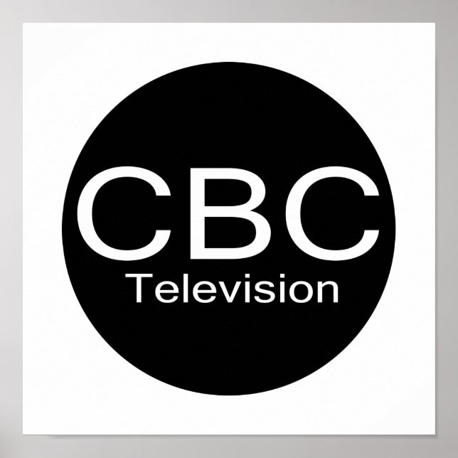 Póster Logotipo de Alt de CBC TV (Frente)