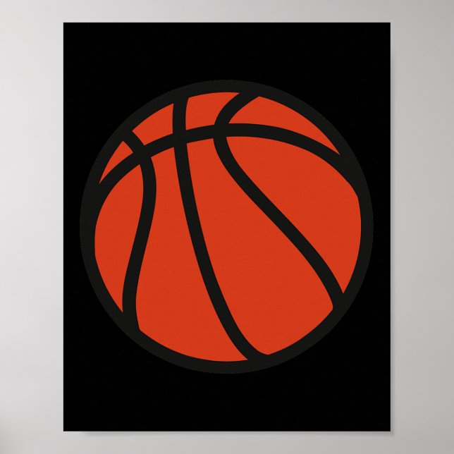 Póster Logotipo de baloncesto 1 (Frente)