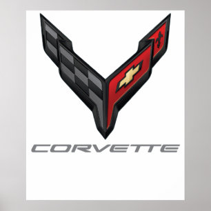 Póster logotipo de corvette 3