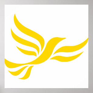 Póster Logotipo de Demócratas liberales