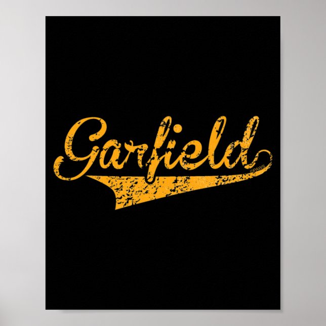 Póster Logotipo de deportes de Garfield   (Frente)
