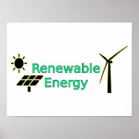 Logotipo de energía renovable Paneles solares Turb