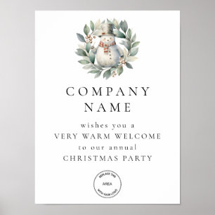Póster Logotipo de Fiesta de la Compañía de Navidades de 