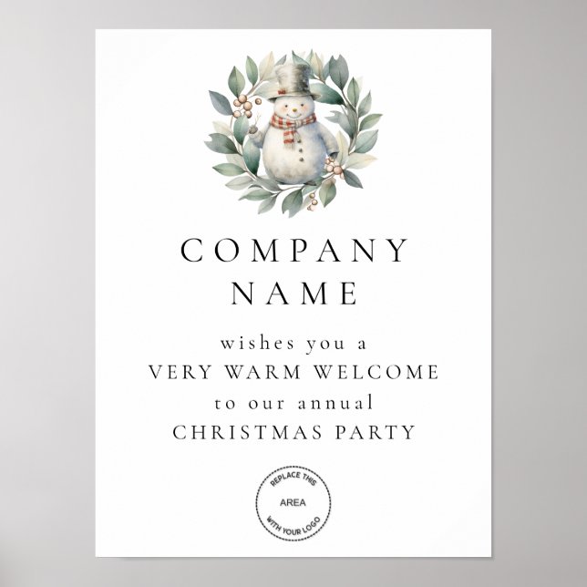 Póster Logotipo de Fiesta de la Compañía de Navidades de  (Frente)