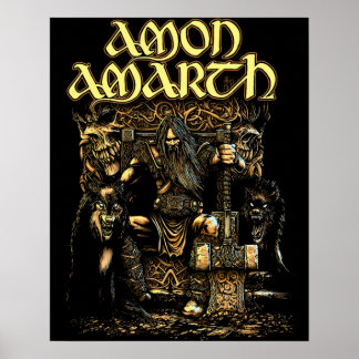 Póster Logotipo de la banda Amon Amarth Thor
