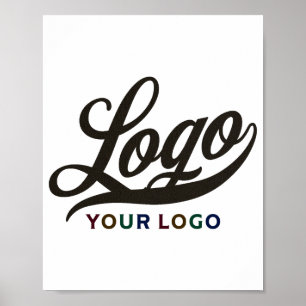Póster Logotipo de la empresa amarillo dorado Swag Hombre