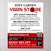 Logotipo de la tienda Red Yarn Store, tienda de pu