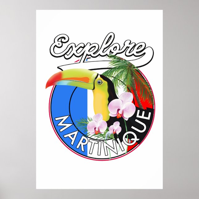 Póster logotipo de Martinique Travel (Frente)