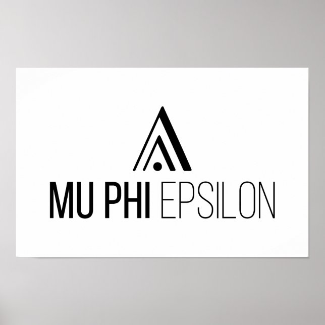 Póster Logotipo de Mu Phi Epsilon (Frente)