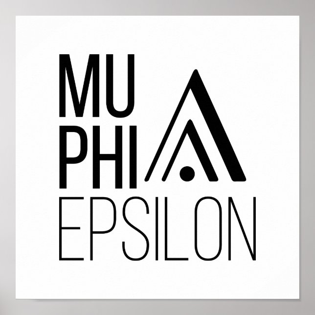 Póster Logotipo de Mu Phi Epsilon (Frente)