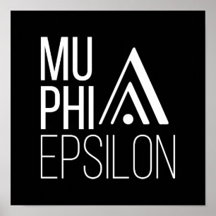 Póster Logotipo de Mu Phi Epsilon