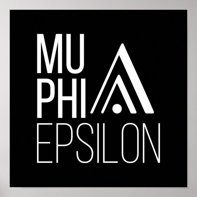 Póster Logotipo de Mu Phi Epsilon (Frente)