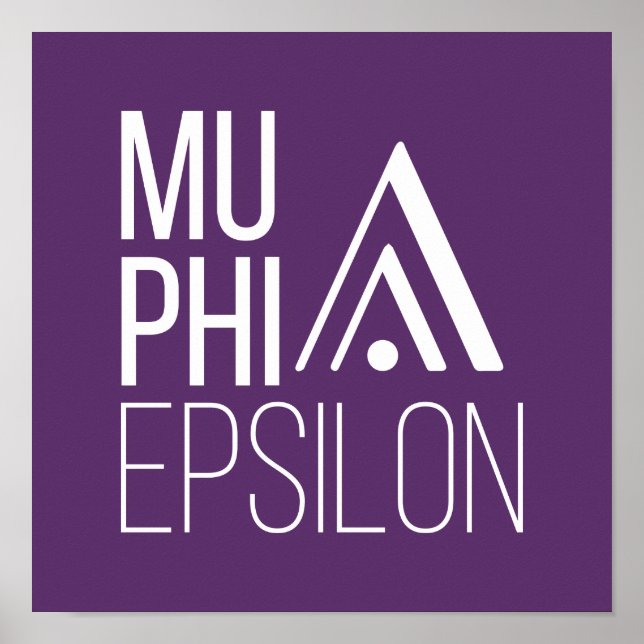 Póster Logotipo de Mu Phi Epsilon (Frente)
