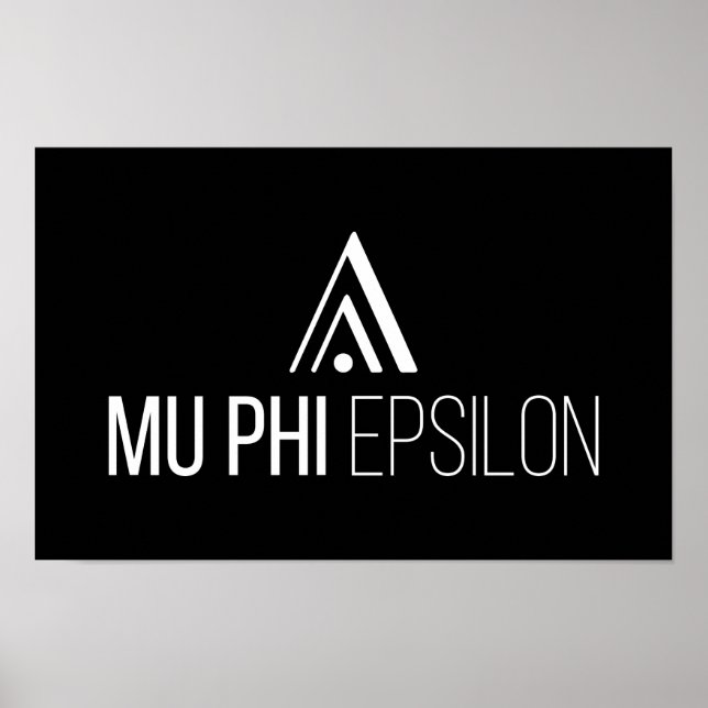 Póster Logotipo de Mu Phi Epsilon (Frente)
