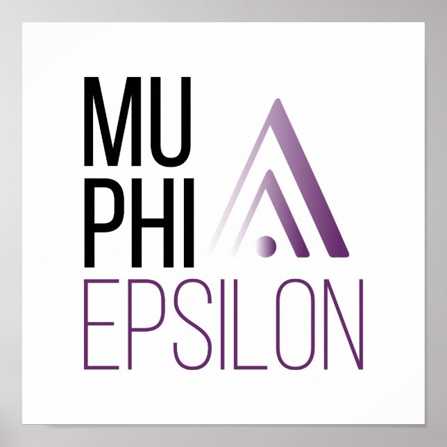 Póster Logotipo de Mu Phi Epsilon (Frente)