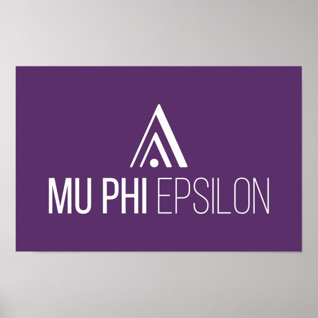 Póster Logotipo de Mu Phi Epsilon (Frente)