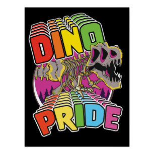 Póster logotipo de Orgullo Dino