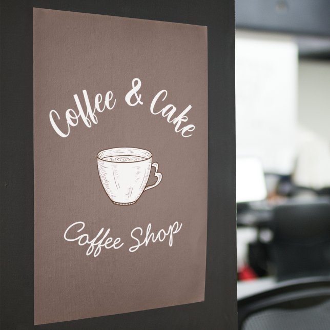Póster Logotipo de pequeña cabaña de café (Subido por el creador)