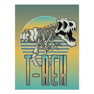 Póster logotipo de personalizado T-REX