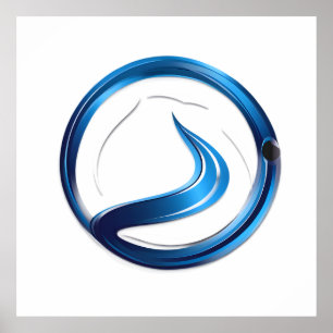 Póster logotipo de servicios de fontanería