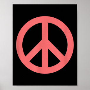 Póster Logotipo de signo de paz no de guerra