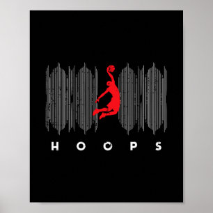 Póster Logotipo de Sketll Dunk Aros Ller Jugador Hombres 