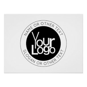 Póster Logotipo de su empresa y texto editable moderno y